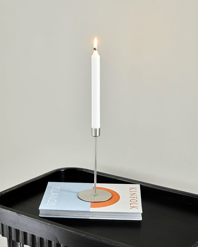 HDAnit Svijećnjak za klasičnu svijeću 7 cm srebrni