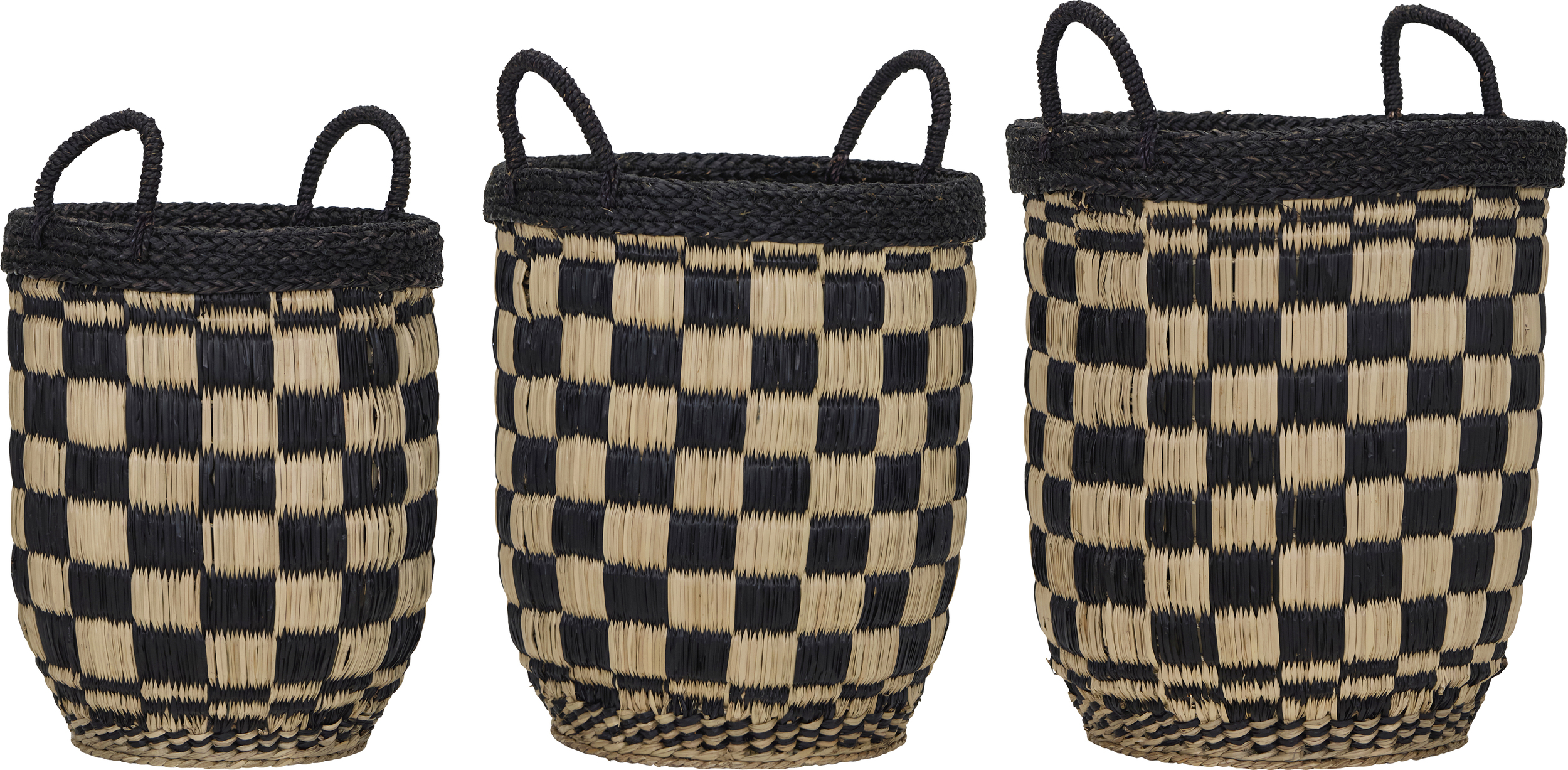 HDBasked Aufbewahrungskörbe braun-beige, 3 St.