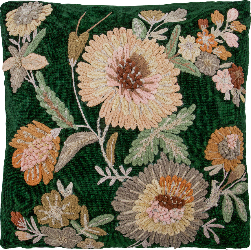 HDBota Housse de Coussin, 50 x 50 cm, verte foncé