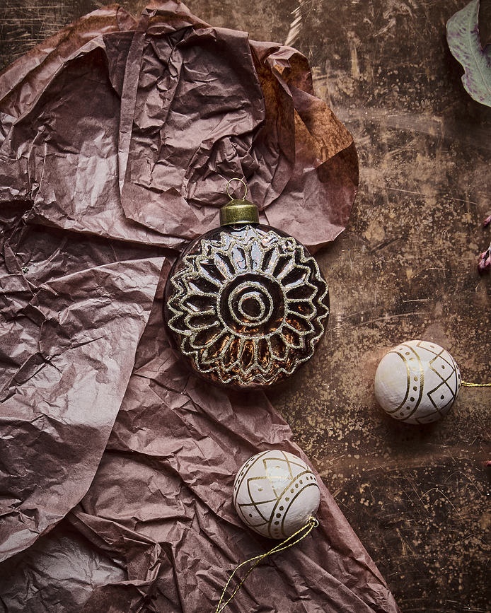 HDCirculo Božični okraski, temno zeleni, 4 kosi