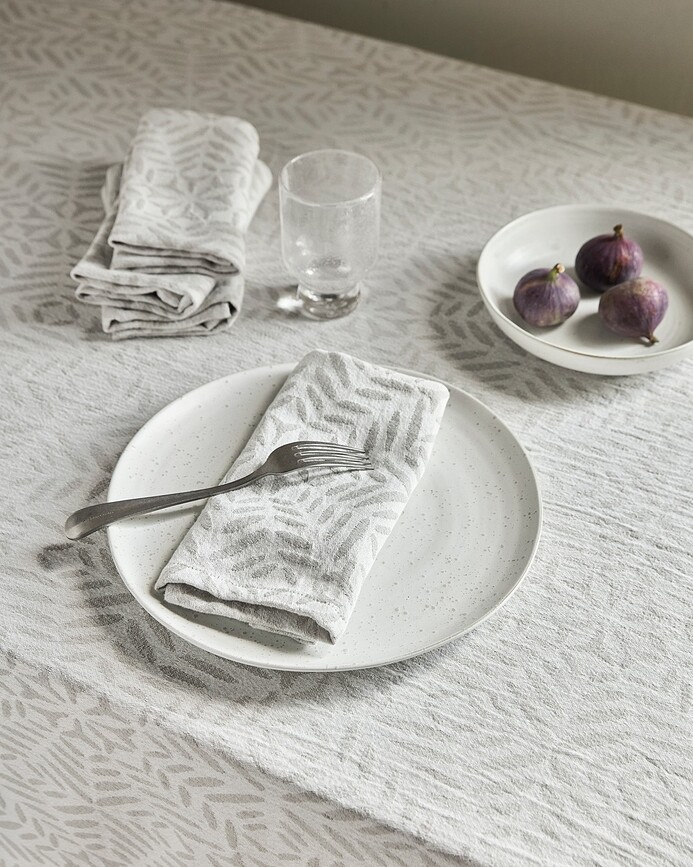 HDClip Serviettes de table 40 x 40 cm, grises, Lot de 4