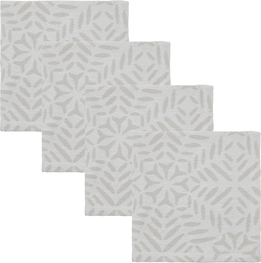 HDClip Serviettes de table 40 x 40 cm, grises, Lot de 4