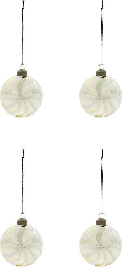 HDDelic Décorations de Noël, dorées, Lot de 4