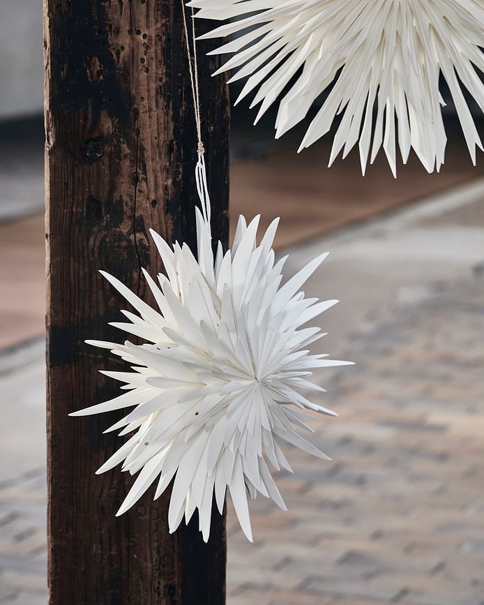 HDDust Božična dekoracija, zvezda, svetlo bež, majhna