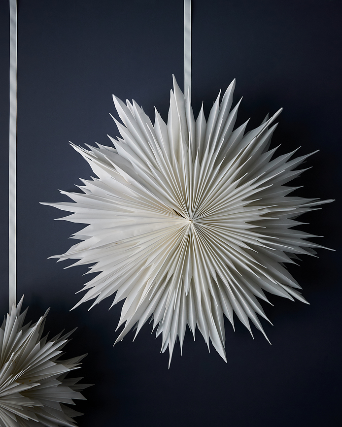 HDDust Božična dekoracija zvezda, 22 cm, umazano bela