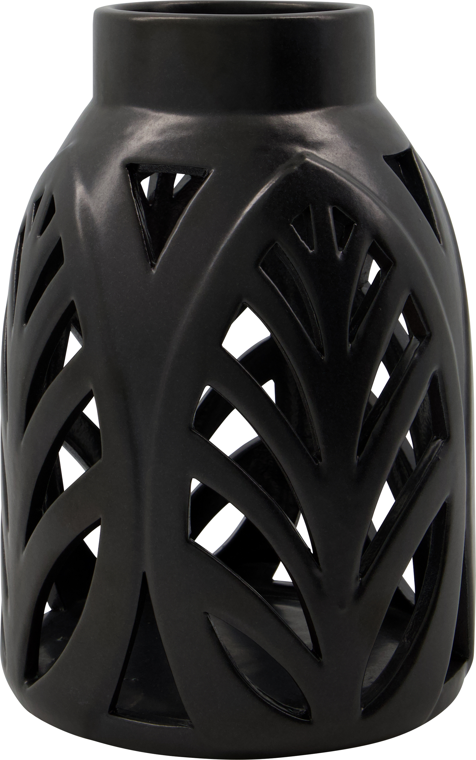 HDElm Laterne 22 cm, schwarz
