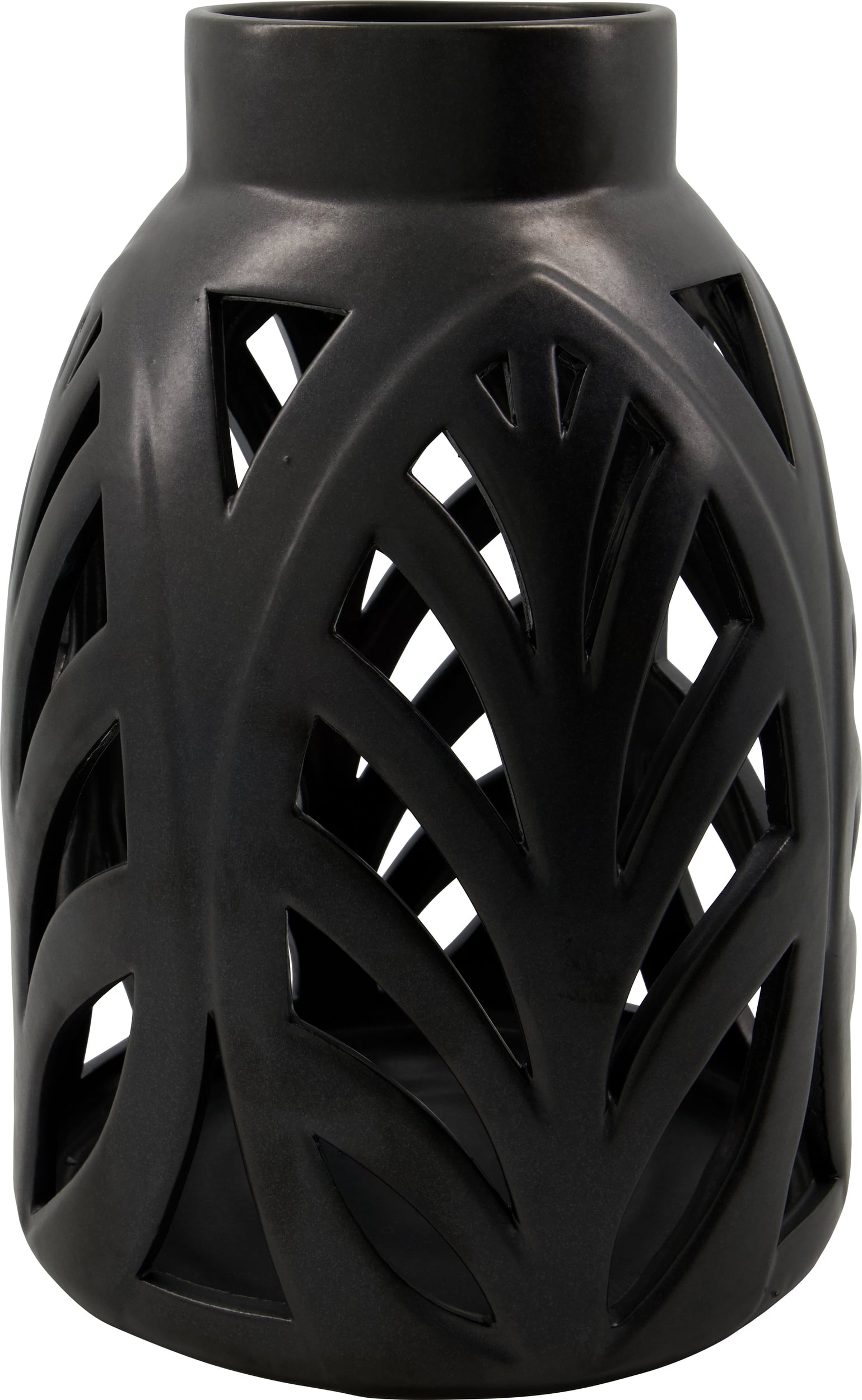 HDElm Laterne 32 cm, schwarz