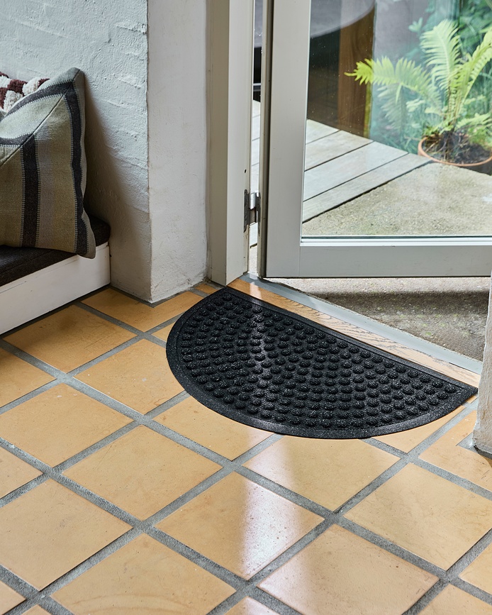 HDEntry Predpražnik polkrožni, 75 x 45 cm, zelen