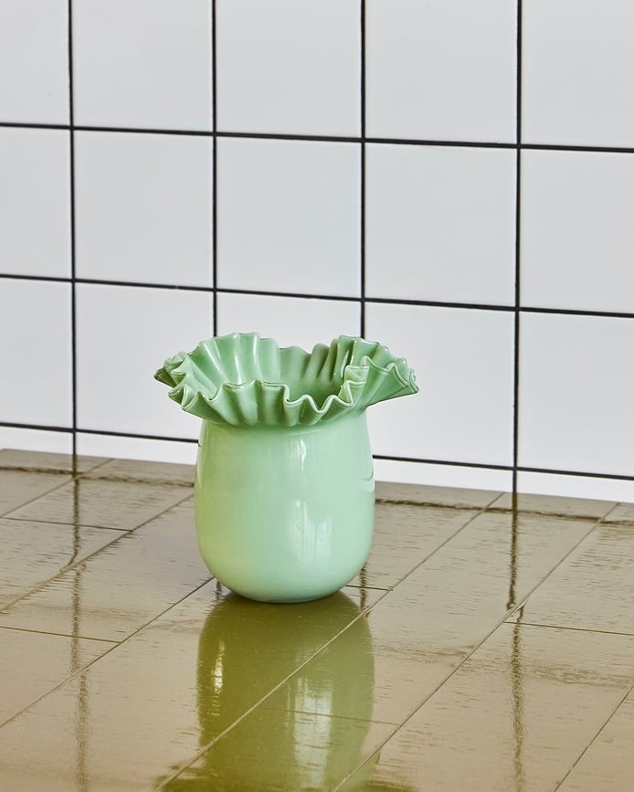 HDFlee Vaza 20 cm pastelna zelena