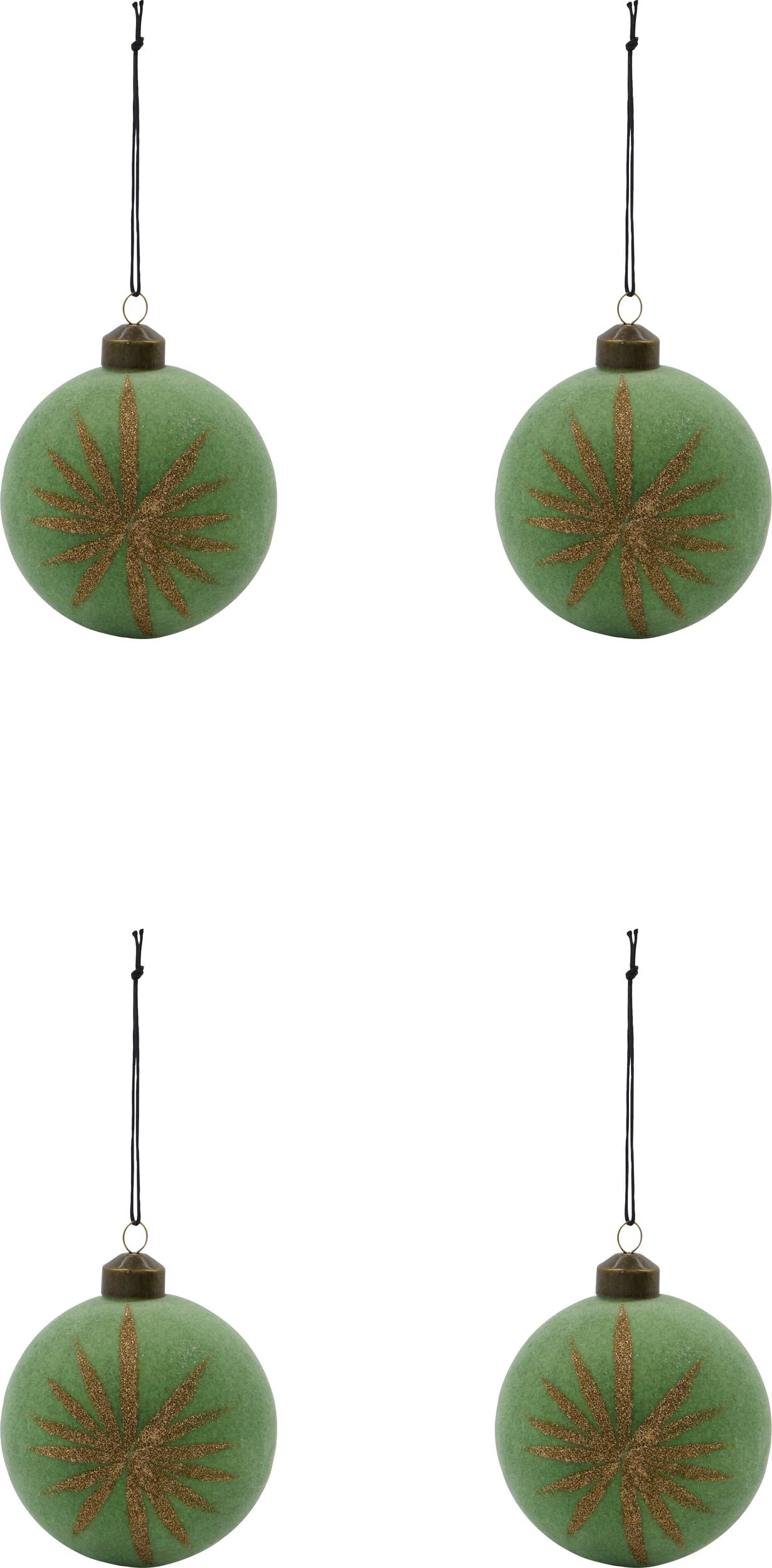 HDFlos Christbaumkugeln, mintgrün, 4 St.