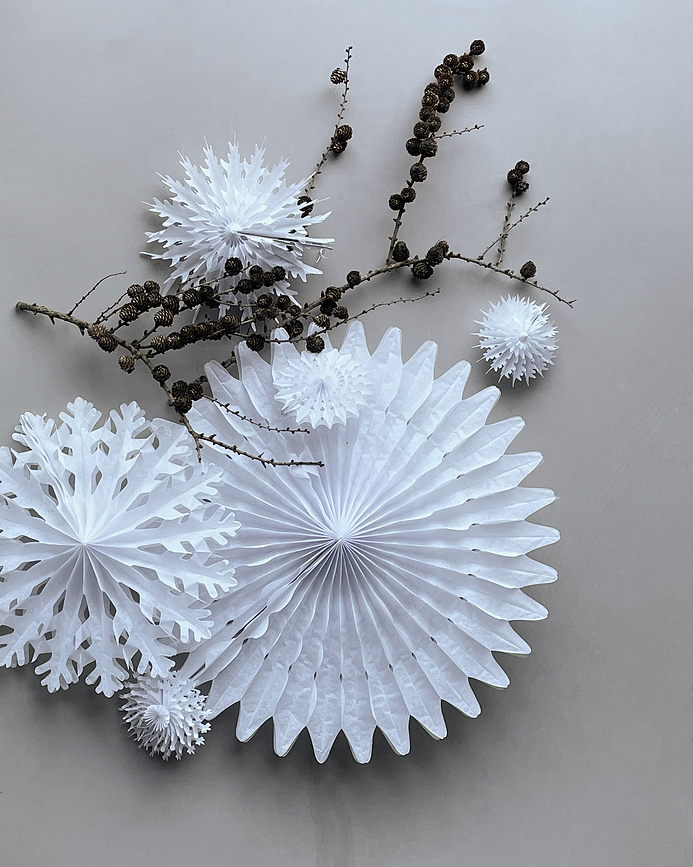 HDFold Διακοσμητικό Χριστουγεννιάτικο, S, λευκό