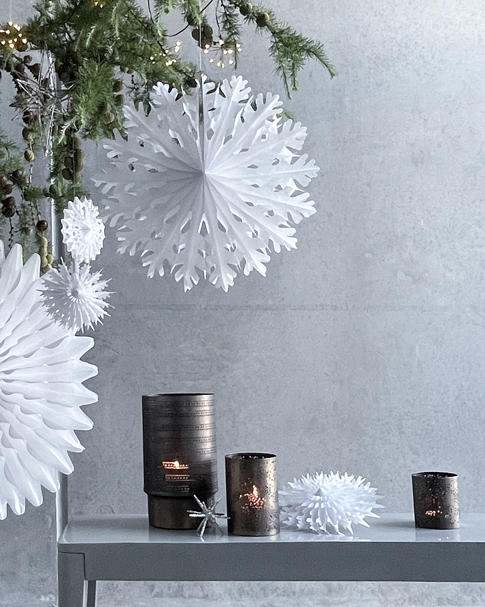 HDFold Διακοσμητικό Χριστουγεννιάτικο, S, λευκό