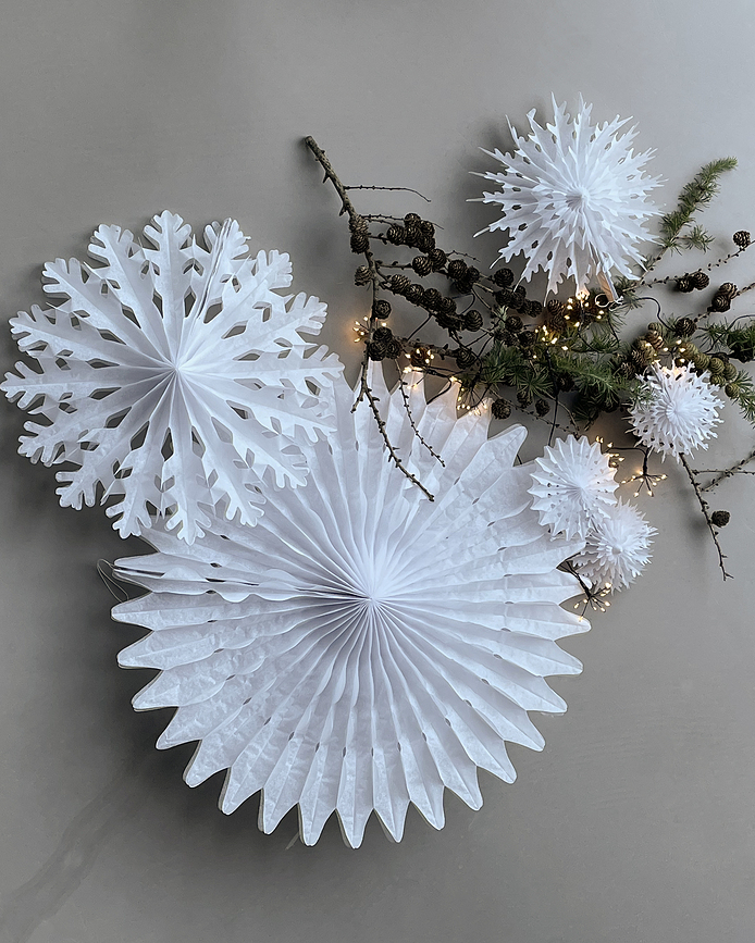 HDFold Décoration de Noël, taille S, blanche