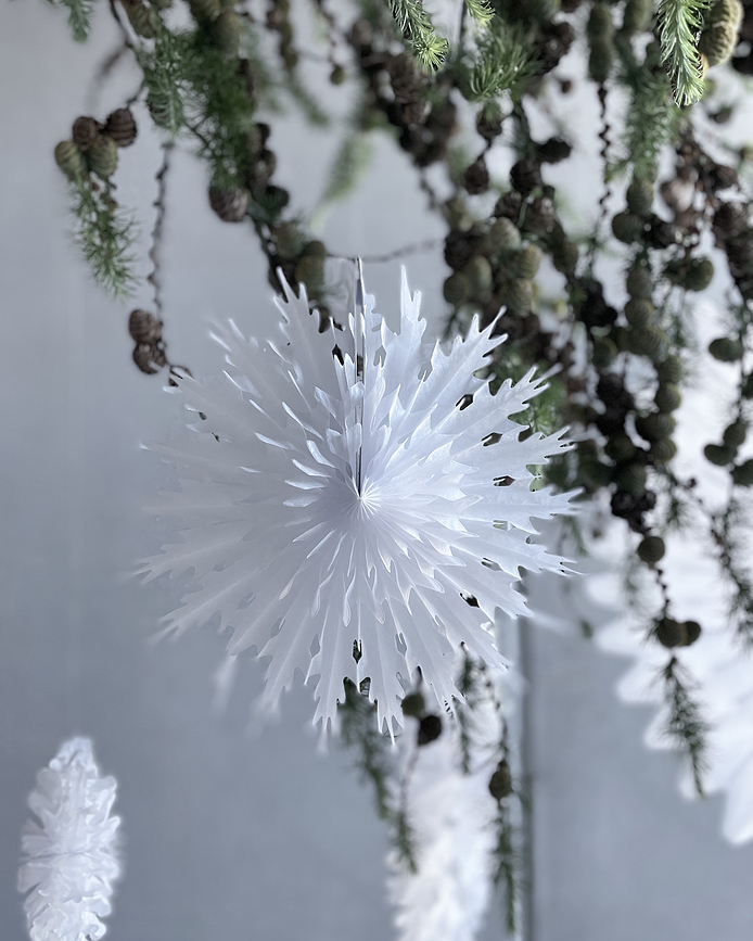 HDFold Décoration de Noël, taille S, blanche