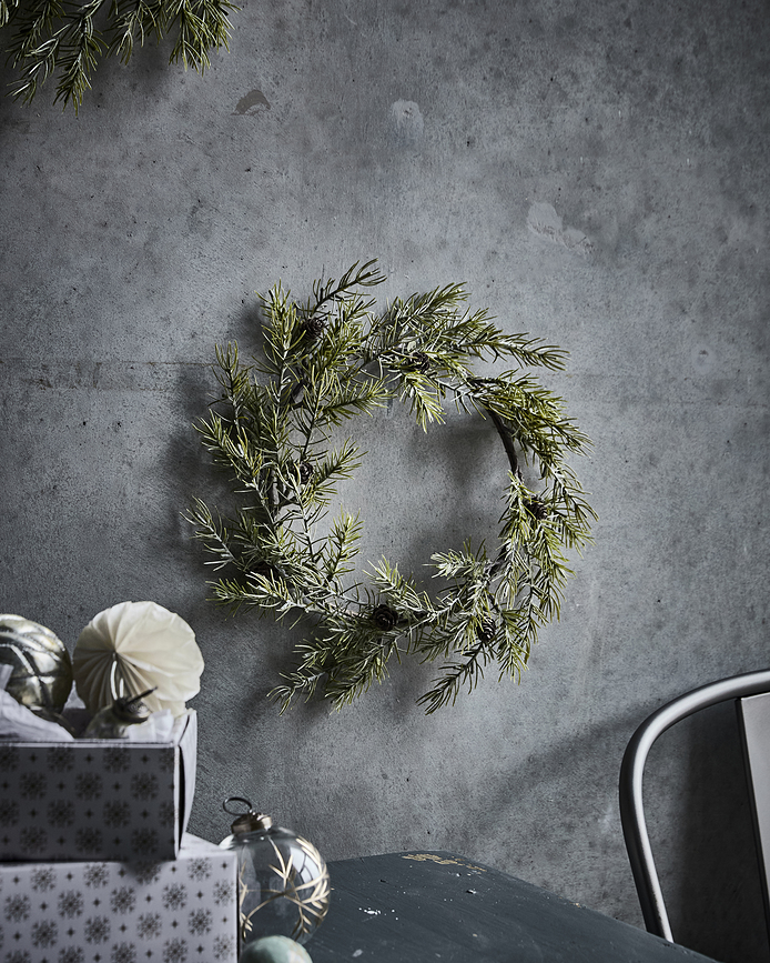 HDFrost Couronne de Noël grande, verte