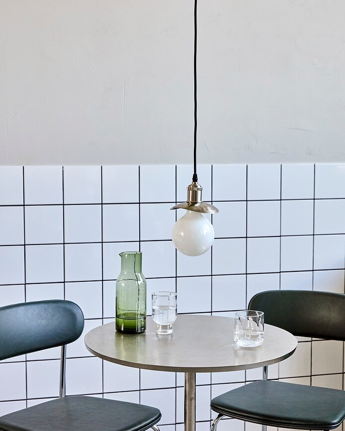 HDHatt Abat-jour L, argenté, métallique