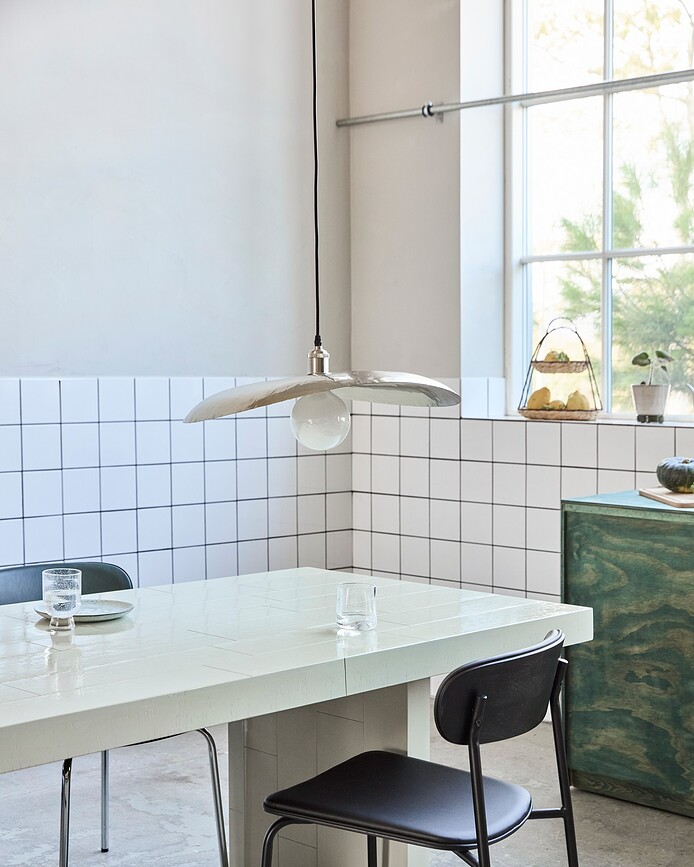 HDHatt Abat-jour L, argenté, métallique