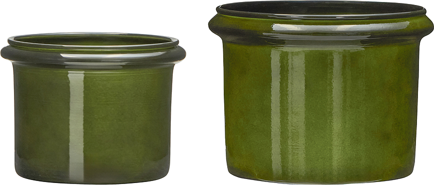 HDHoop Pots de fleurs, verts foncés, Lot de 2