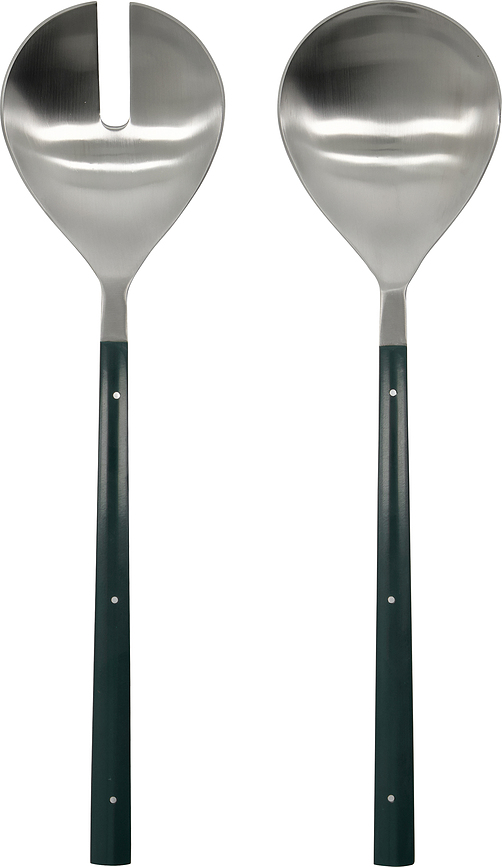 HDLata Cuillères à Salade, vert foncé, Lot de 2