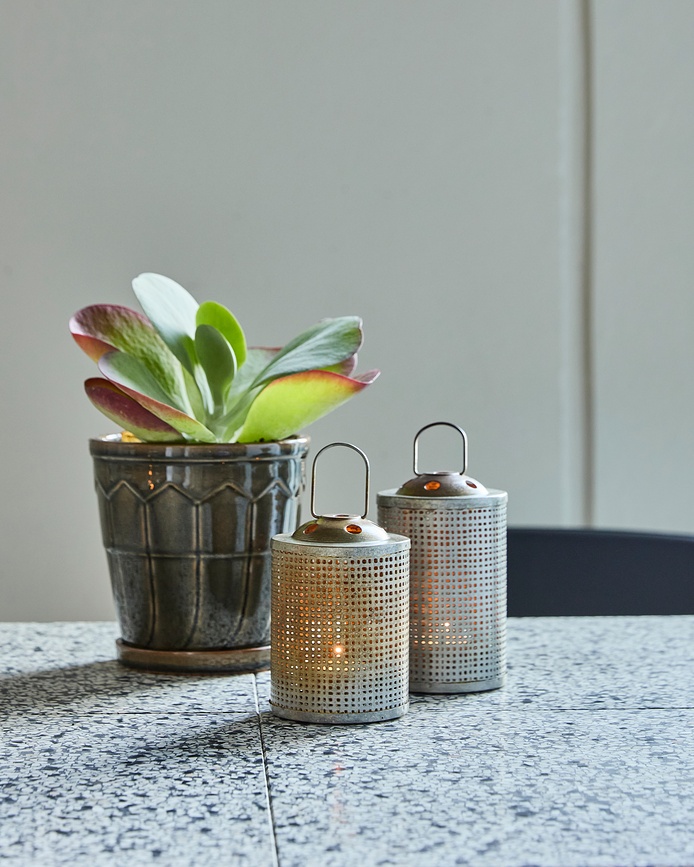 HDMeta Φανάρια, ορείχαλκος αντίκα, 2 τμχ