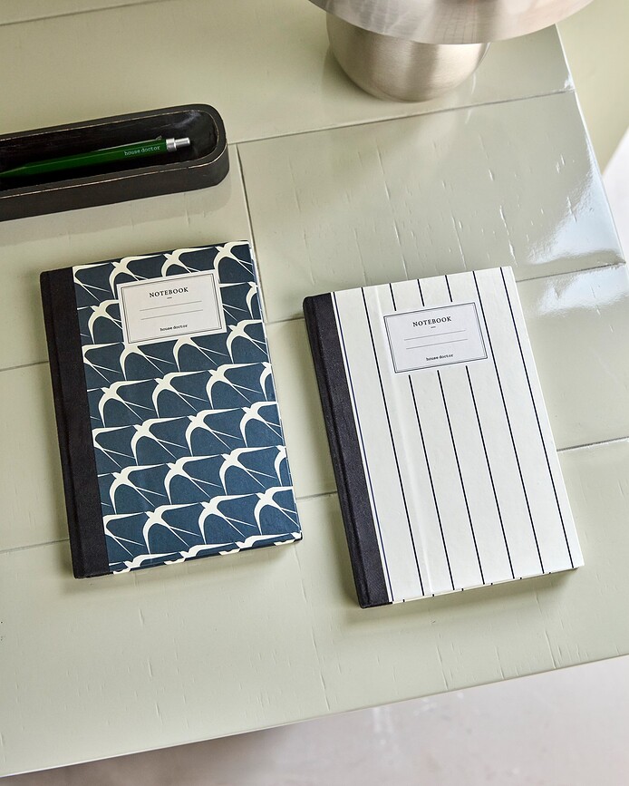 HDNote Carnets 15 x 21 cm, blancs et roses, Lot de 2