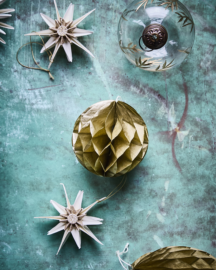 HDOrb Boules de Noël petites, vert foncé, Lot de 3