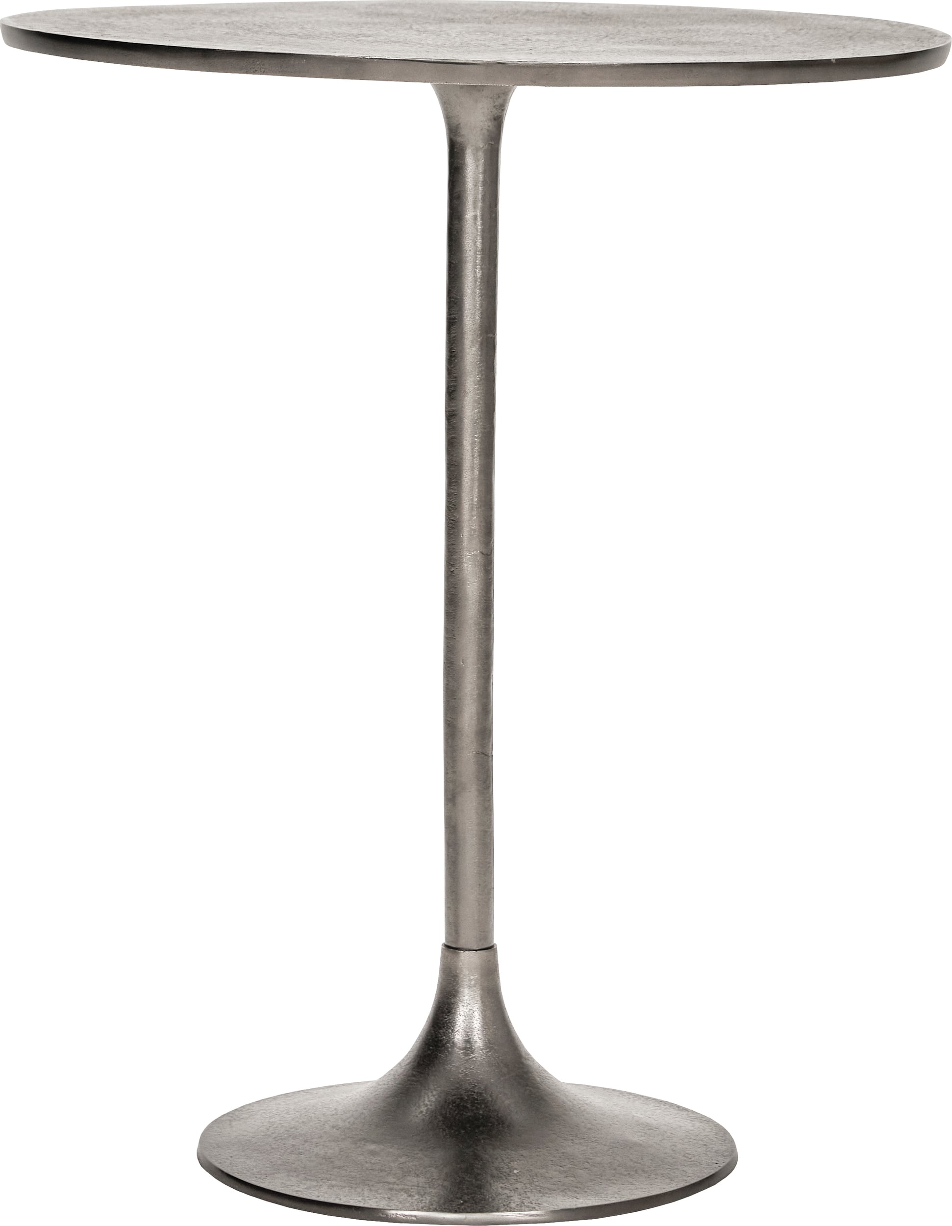 HDPan Couchtisch rund, 75 cm, silberfarben