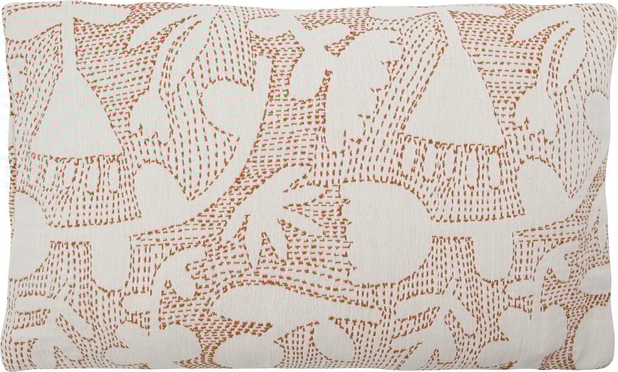 HDSari Μαξιλαροθήκη, κρεμ-πορτοκαλί, 30 x 50 εκ