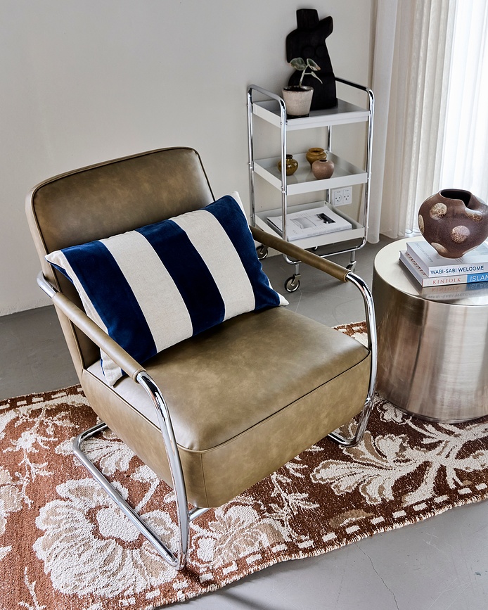 HDSono Housse de Coussin, 40 x 60 cm, sable et bleu