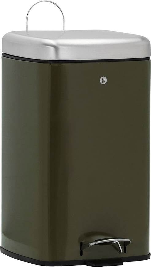 HDSort Κάδος Απορριμμάτων με πεντάλ, 46 x 36 cm, χακί