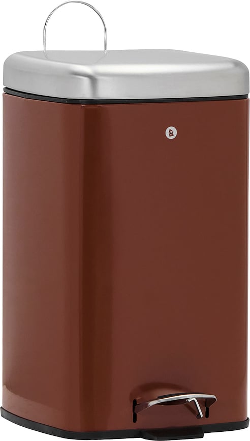 HDSort Κάδος Απορριμμάτων με πεντάλ, 46 x 36 εκ., καφέ