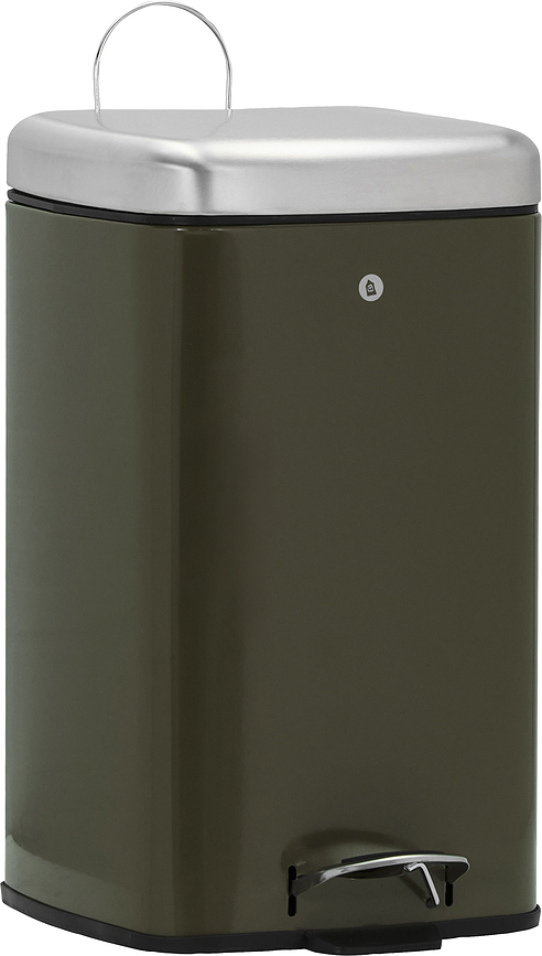 HDSort Poubelle à pédale, 46 x 36 cm, kaki