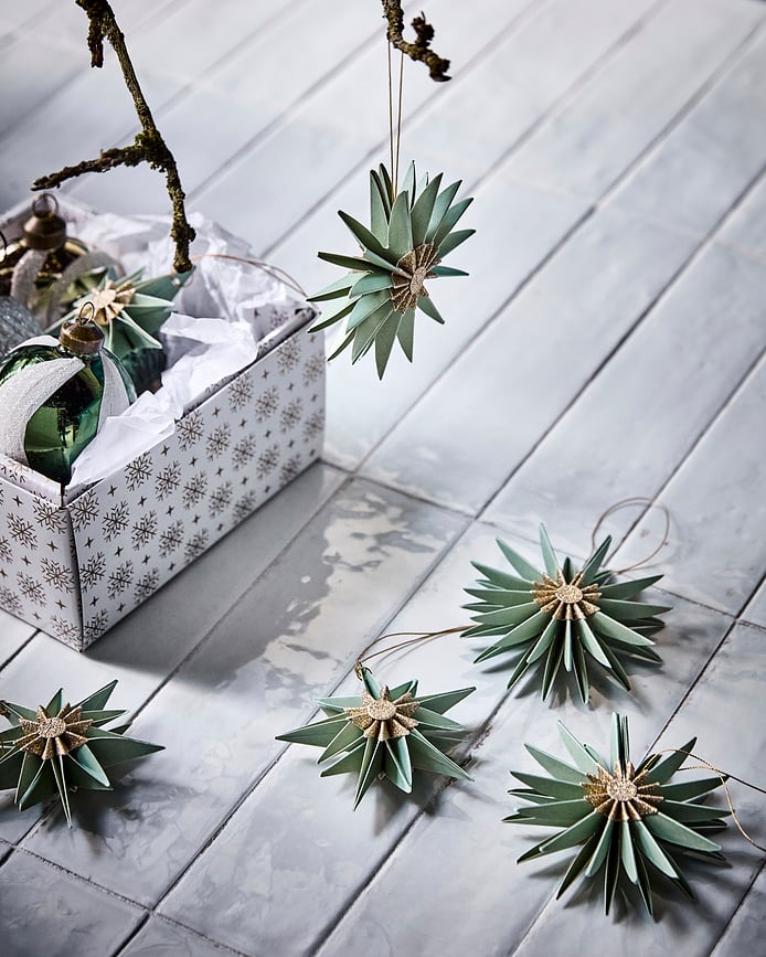 HDStari Božični obeski, roza, 6 kosov