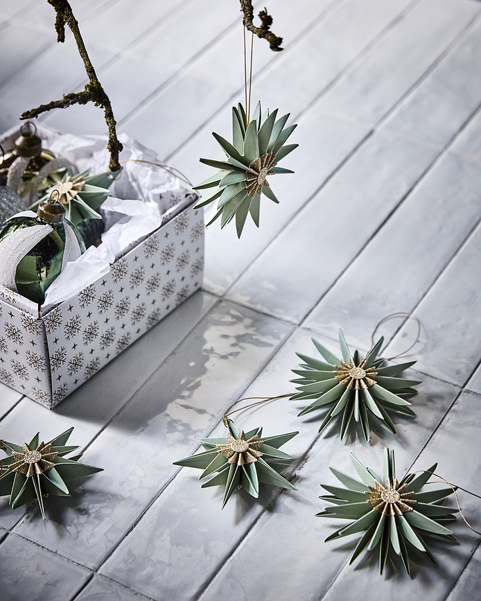 HDStari Suspensions de Noël, roses, Lot de 6