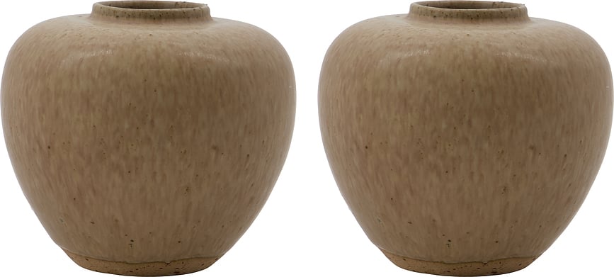 HDTino Vases, beige, Lot de 2