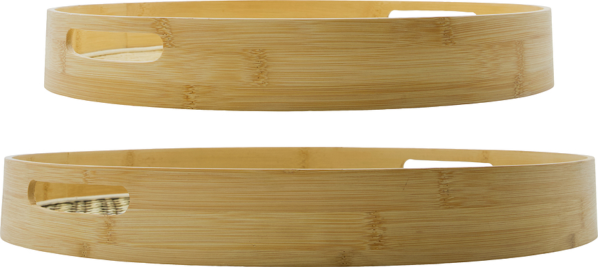 HDTray Plateaux de service ronds, Lot de 2