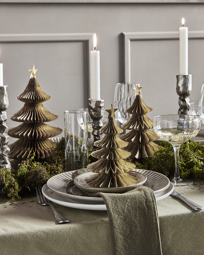 HDTree Décorations de Noël, vertes, Lot de 3