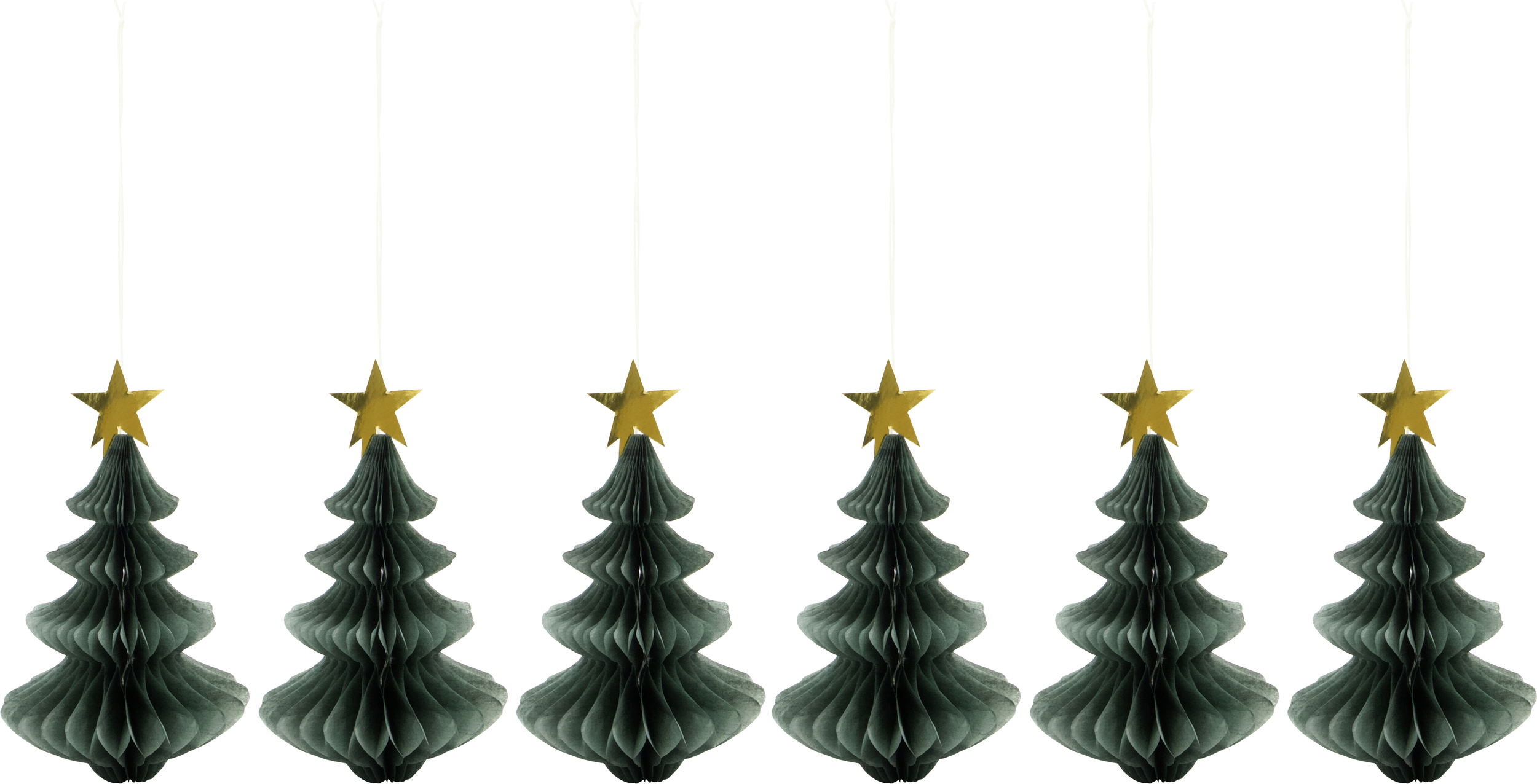 HDTree Weihnachtsbaumschmuck, grün, 6 St.