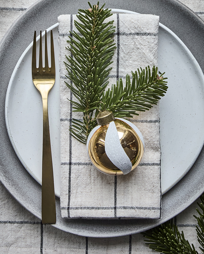 HDTwister Božićne Kuglice zlatno-bijele 4 kom.