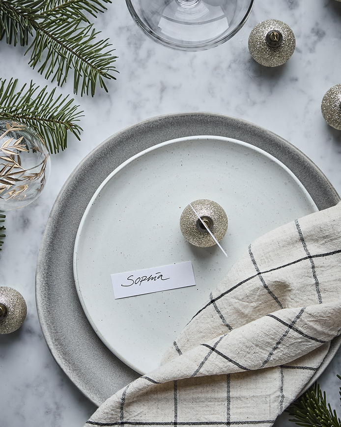 HDVisit Marque-places en forme de boule, dorés, Lot de 6