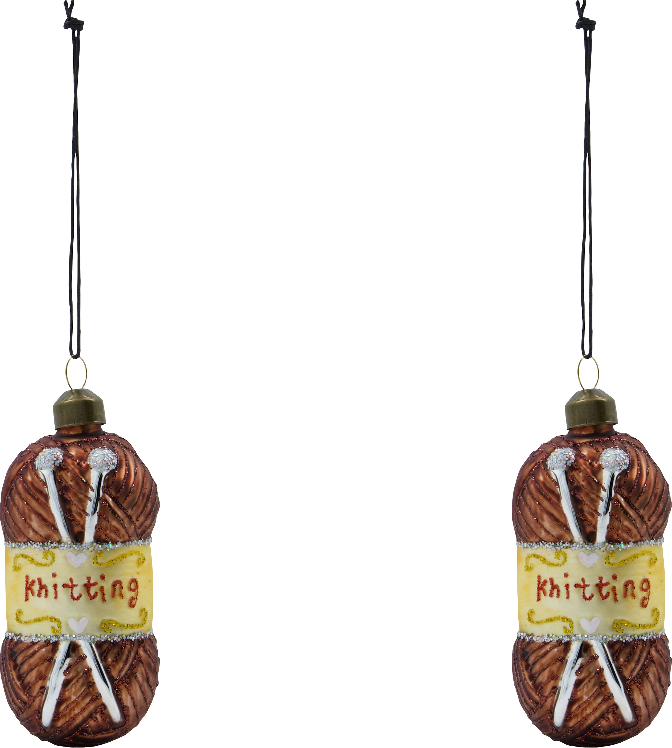 HDWrench Weihnachtsbaumschmuck, braun, 2 St.