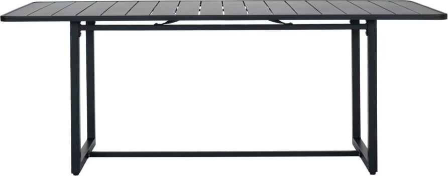 Helo Gartentisch 90 x 200 cm rechteckig schwarz