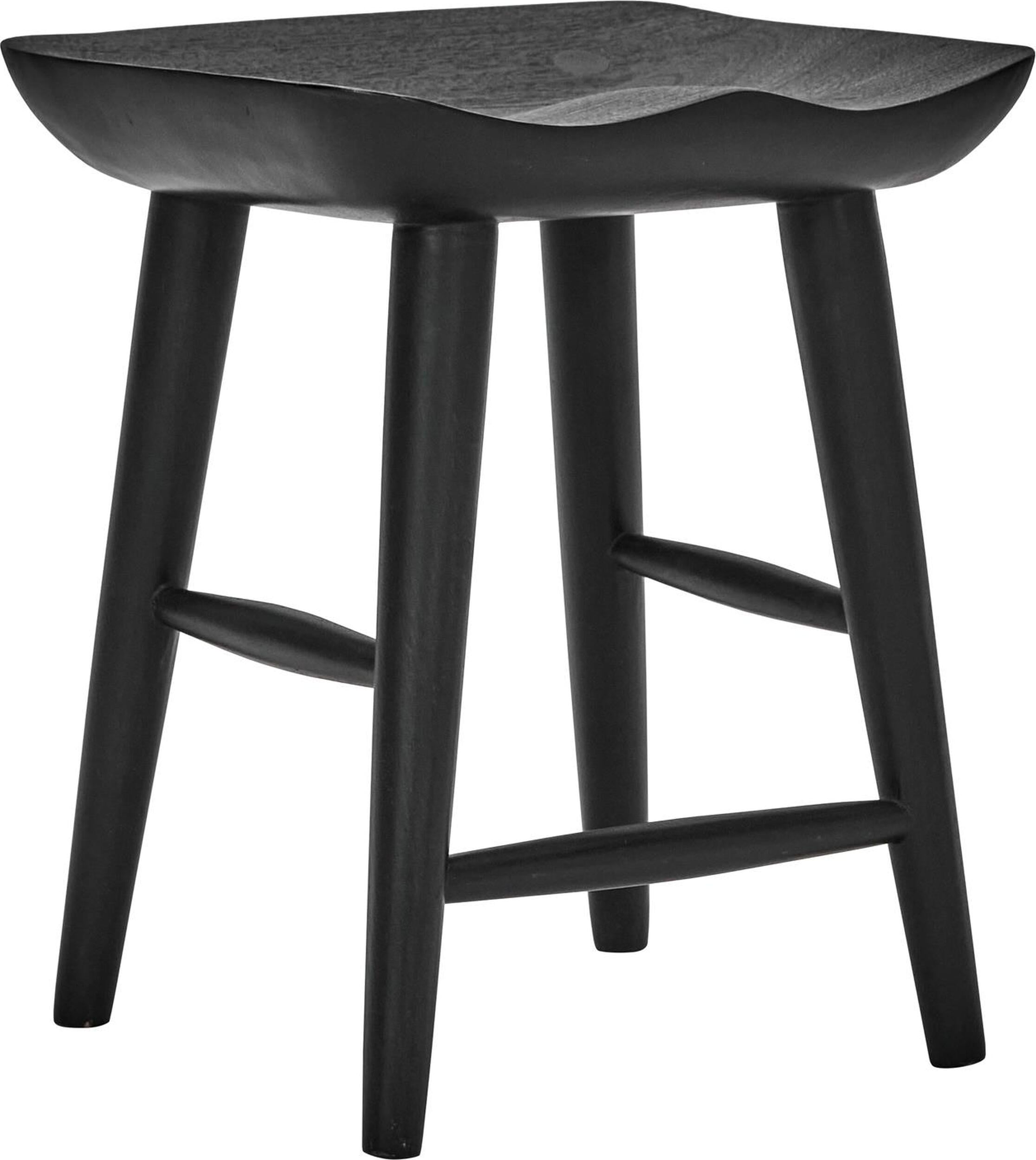 House Doctor Hocker 46 cm, schwarz