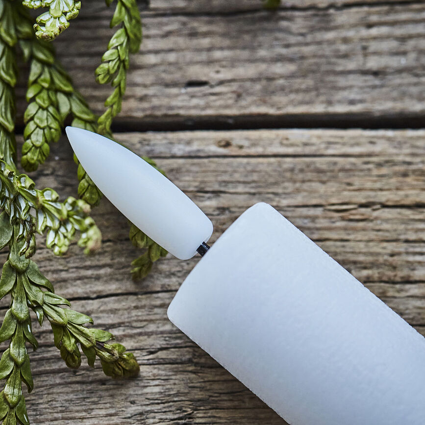 House Doctor Κεριά LED, 16 εκ., λευκά, 2 τμχ