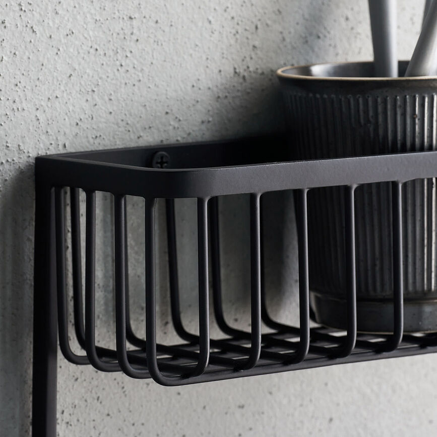 House Doctor Kopalniška polica, 25,5 cm, srebrna