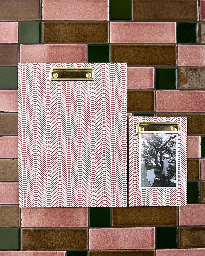 House Doctor Porte-blocs, rouges, Lot de 2