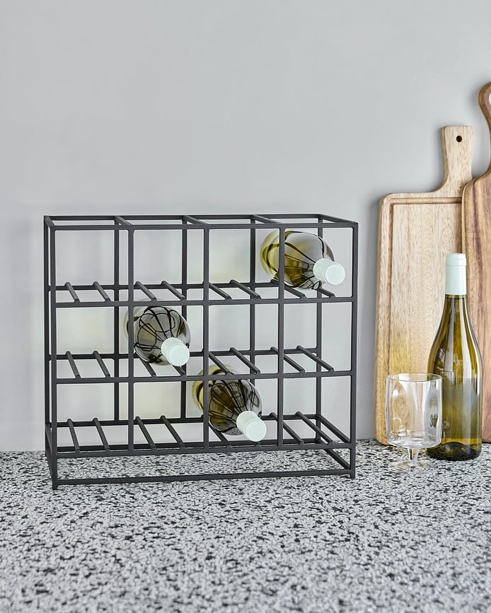 House Doctor Κάβα Κρασιών, 35 x 41 εκ., ασημί