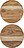 House Doctor Serveringsbrickor runda 17,5 cm, trä, 2 st