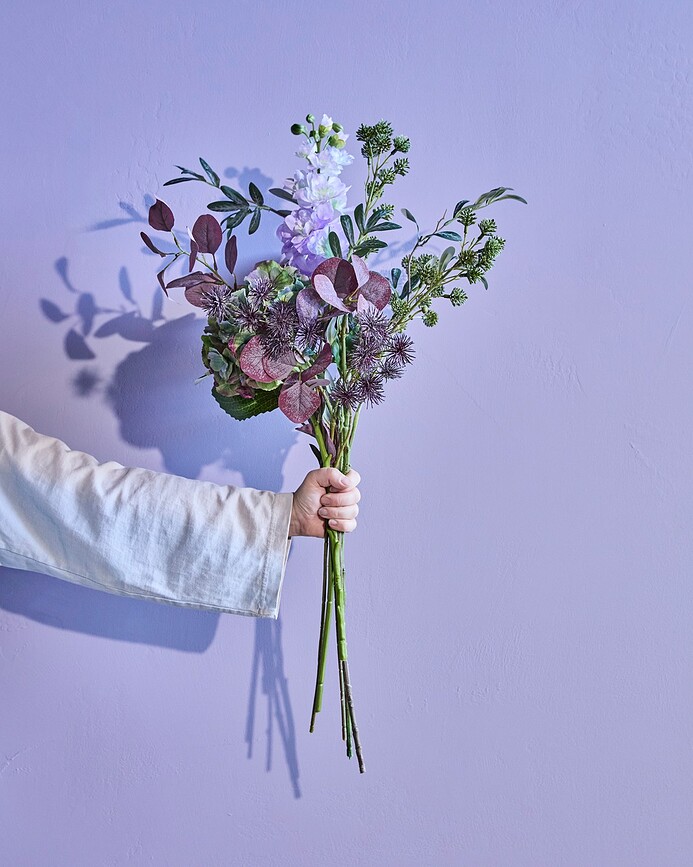 House Doctor Calm Purple Umetni šopek, 38 cm, vijoličen