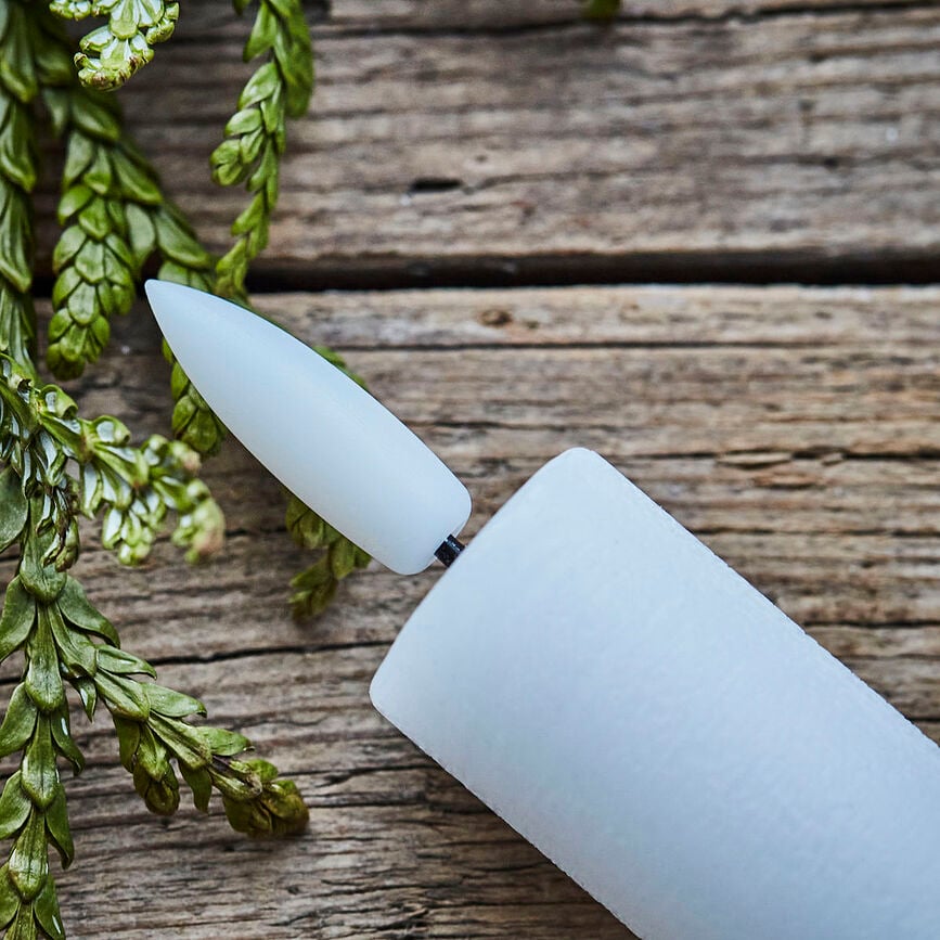 House Doctor Svijeće LED 16 cm bijele 2 kom.